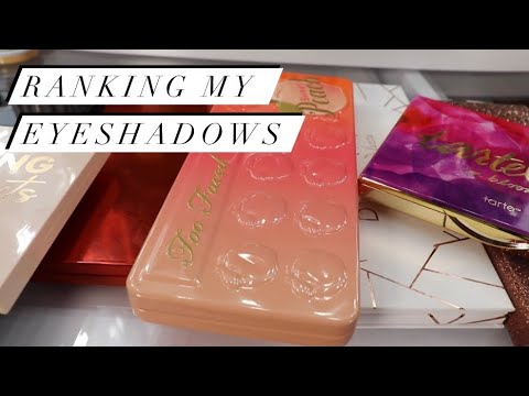 Ranking ALL of my High End Eyeshadow Palettes!