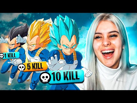 A CADA KILL UMA NOVA TRANSFORMAÇÃO SUPER SAYAJIN no FORNITE! ‹ Alpha ›