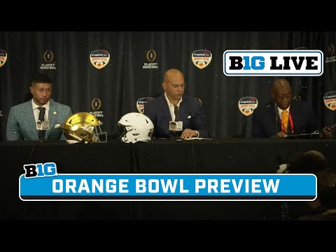 James Franklin and Marcus Freeman Preview Matchup | Orange Bowl Press Conference | B1G Live