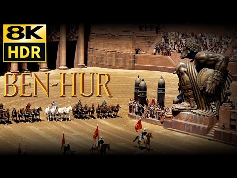 Ben-Hur (1959) • Chariot Race (2/3)  • 8K HDR  & HQ Sound