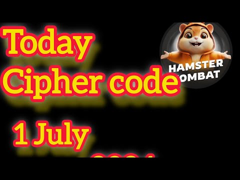 Hamster Kombat Daily Cipher|| Today: 1/07/2024 || Claim 5M Coins to Hamster Kombat Wallet