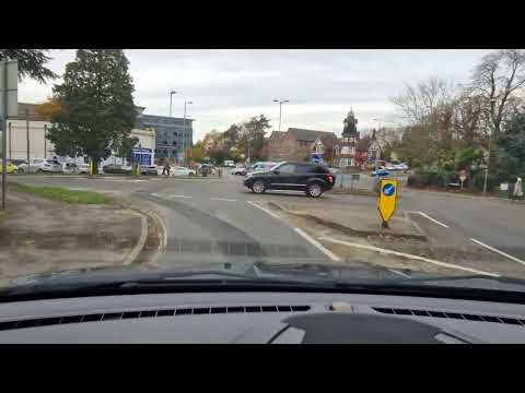 Pinehurst Roundabout from A325 S 2nd Exit following Southampton. Farnborough Driving Test Route Help