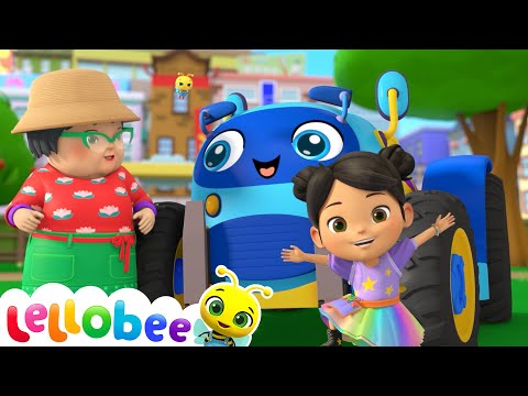 Ella's Tractor Dance Adventure - Wheels on The Tractor |🌻Lellobee City Farm - Kids Playhouse Song