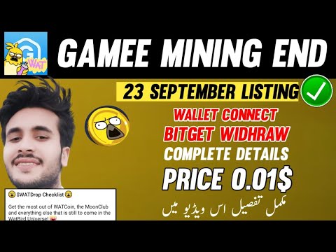 Gamee Mining End Widhraw,Listing,Price, Full Detail Video | Gamee Airdrop Listing | Gamee Tokens