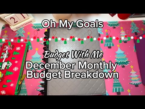 Budget With Me - Setting Up December’s Fixed & Variable Expenses! | Oh My Goals