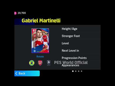 Gabriel Martinelli 👄 #efootball2025