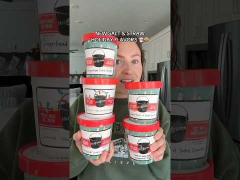 NEW Salt & Straw Holiday Flavors Review 🍨🎅🏽 | Dessert Review #icecream #tastetest