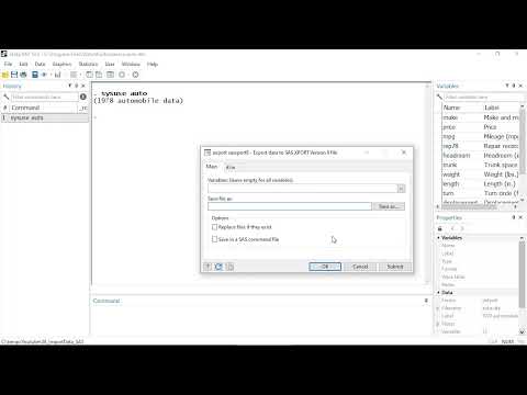 Import SAS datasets into Stata