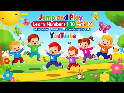 Jump and Play|| Learn Numbers 1 to 10 with Us||Wow Babies||Nursery Song For Kids||#kidssongs