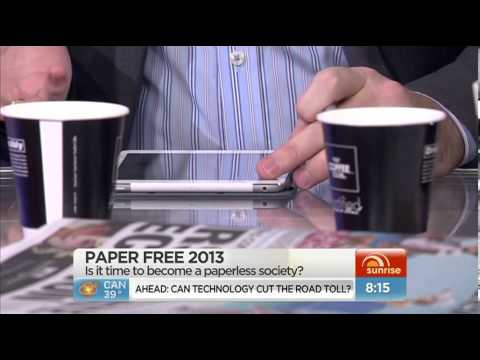 Launch of SavePaper.com.au on Sunrise