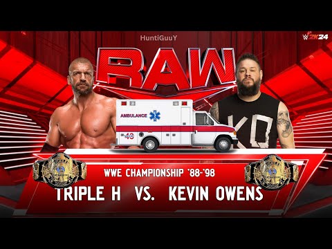 Triple H vs. Kevin Owens WWE Raw Winged Eagle Championship - Ambulance | FULL MATCH