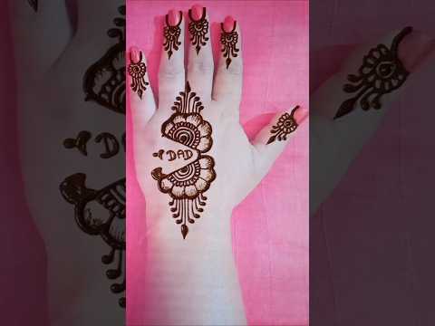 Easy safety🧷 mehndi design trick #mehndi #trending #youtubeshorts #shorts #viralvideo