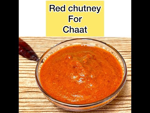 Red chutney for chaat | #shorts #youtubeshorts #salty bite