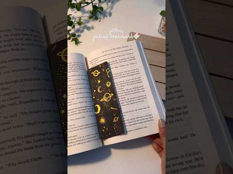 Glittery galaxy bookmark✨🔖#art #trending #aesthetic #viralvideo