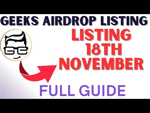 GEEKS AIRDROP LISTING 18TH NOVEMBER #airdrop