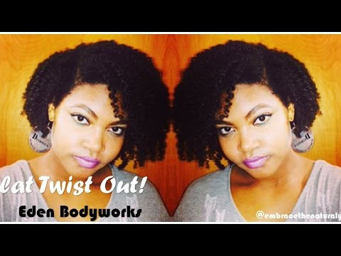 Natural Hair Flat Twist Out Tutorial