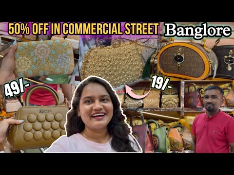 🤩50/- off Baggy shop in Commercial Street Bangalore🥳 bags @ 49/- using magic pin🤩🤩