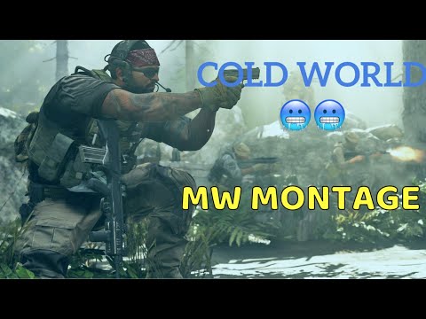 COLD WORLD 🥶 MW MONTAGE (INSANE SNIPES) #shorts