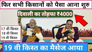 PM kisan 19 Installment Date fixed2024| पीएम किसान 19किस्त तारीख घोषणा मिलेगा ₹4000 हजार आय