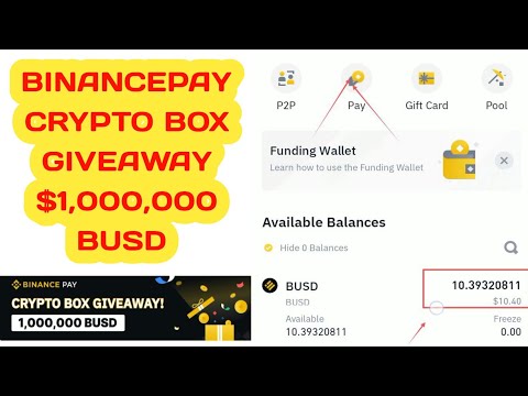 Get up to $10 busd on binance crypto box giveaway