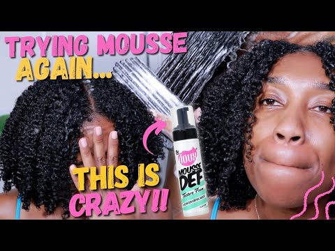 TAKE 2!! TRYING MOUSSE on My TYPE 4 Wash And Go, AGAIN!!