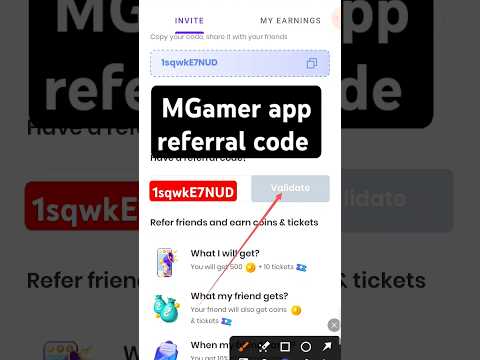 Mgamer app referral code #shorts #ytshorts #mgamerapp #like #trending #viralshorts #today #subscribe