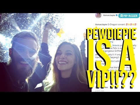 PewDiePie And His Girlfriend Marzia Attend BIGBANG G-Dragon's Concert