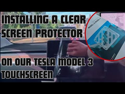 How to install a screen protector on your #tesla Model 3/Y