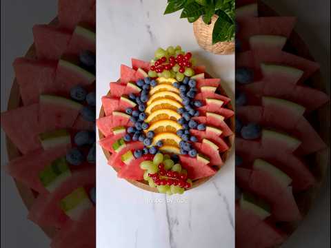 Simple Fruit Platter arrangement Inspo 🍉#shortsvideo