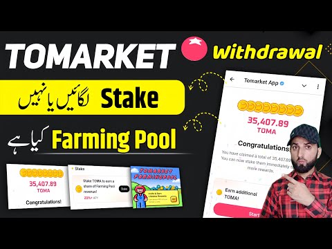 How To Withdrawal Tomarket Token | Toma Tokens Receive | Tomarket Stake Token | Tomarket Faming pool