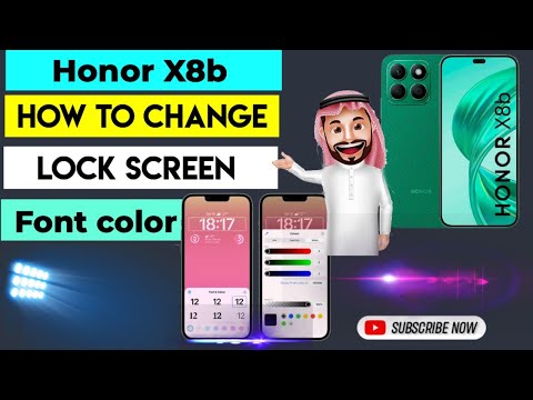 How to Customize Your Lock Screen Font Color on Honor X8b