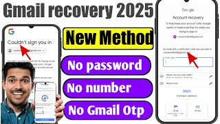 Without password ke gmail recover kare 2025 | How to recover gmail account 2025 | Gmail recovery