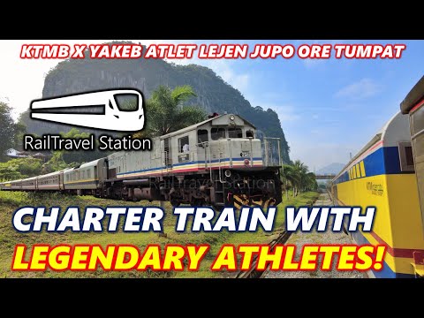 KTM SPECIAL TRAIN WITH LEGENDARY ATHLETES! 🇲🇾🚆 KTMB x YAKEB 1036up Kuala Lumpur → Tumpat