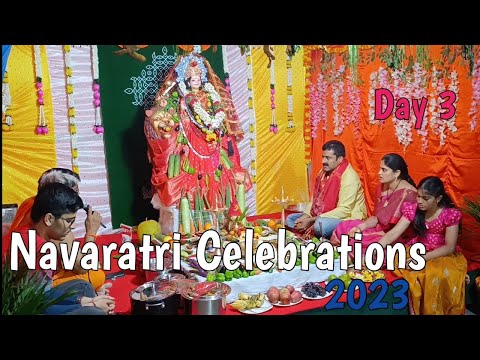 Navaratri Celebrations| Durga Mata day 3| Sri Annapoorna Devi alankarana | Pink color