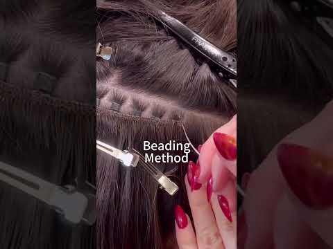 Do you know how to use beading with weft? #hairstyle