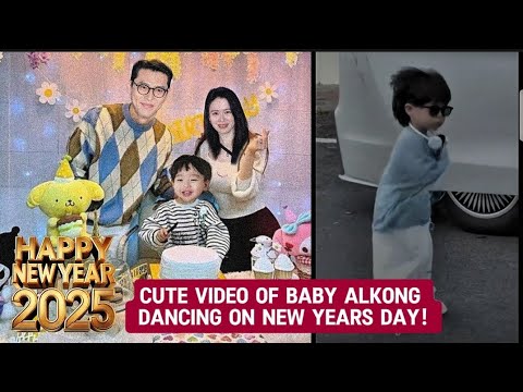 A CUTE VIDEO OF  ALKONG DANCING WHILE HIS PARENTS CELEBRATE NEW year (BINJIN)