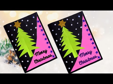 Christmas card making, how to make a beautiful Christmas card, easy card making idea