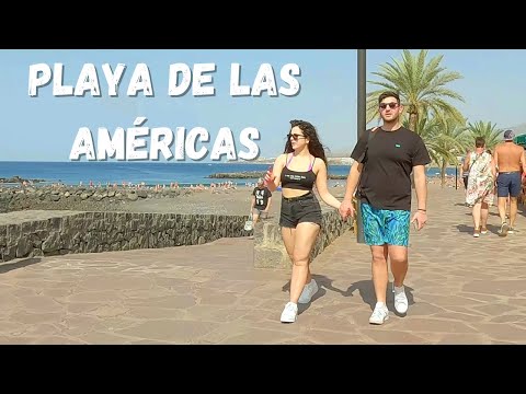 Walk in Playa de las Américas | Tenerife | Canary Islands | Spain 4K