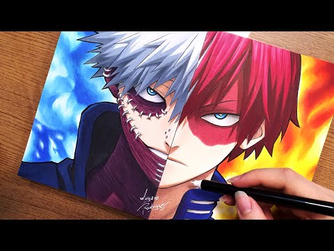 Drawing Todoroki TOUYA | Todoroki SHOUTO [Boku no Hero Academia]