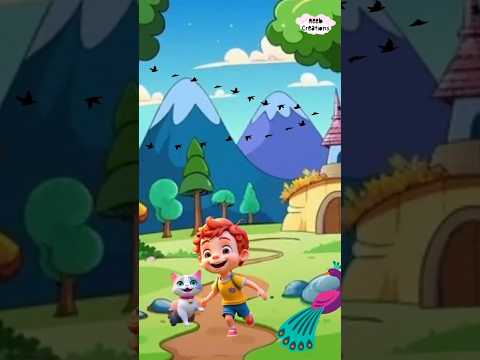 Kid & Kitty's Adventure🧍‍♂️🐈 @reebcreations💞 #cartoon #kidscontent #trending #shorts #viralvideo