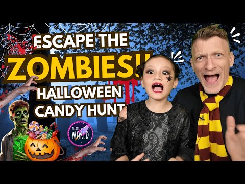 Ailani’s Halloween Adventure: Trick or Treat and Escape The Zombies! | Fun for Kids 🎃👻🍬