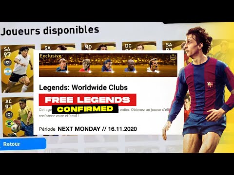 FREE!!😱LEGENDS CONFIRMED • PES 2021 MOBILE FULL DETAILS