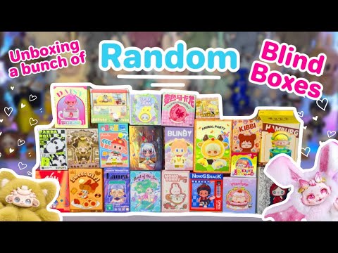 UNBOXING A BUNCH OF RANDOM BLIND BOXES!! *♡* PLUSH, BEANS, AND SO MUCH MORE!!