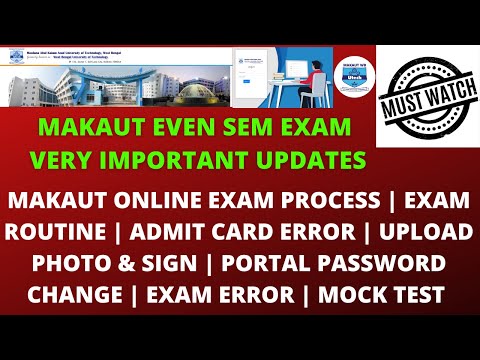 Makaut Even Sem Exam Important Updates  ( MUST WATCH )