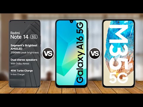 Redmi Note 14 vs Samsung Galaxy A16 vs Samsung Galaxy M35