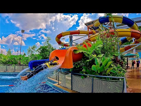 Double Drop Slide at SplashMania WaterPark, Malaysia