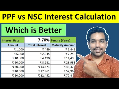 PPF vs NSC Interest Calculation & Which is Better | Differences EXPLAINED in Hindi