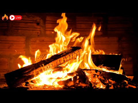 Cozy Fireplace 12 Hours 🔥 Soothing Relaxation with Crackling Fire Sounds for Sleep