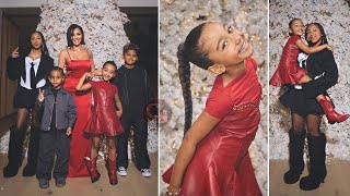 Kim Kardashian's Daughter Chicago West Steals The Show in Family Photos