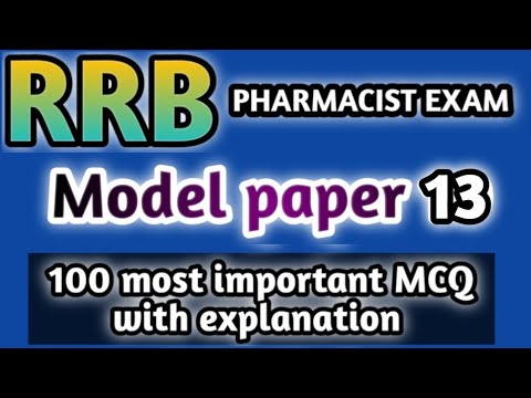 model paper 13#rrb pharmacist exam#mpesb pharmacist exam#jssc#dsssb#osssc#hssc#zp#esic#cghs#nfl